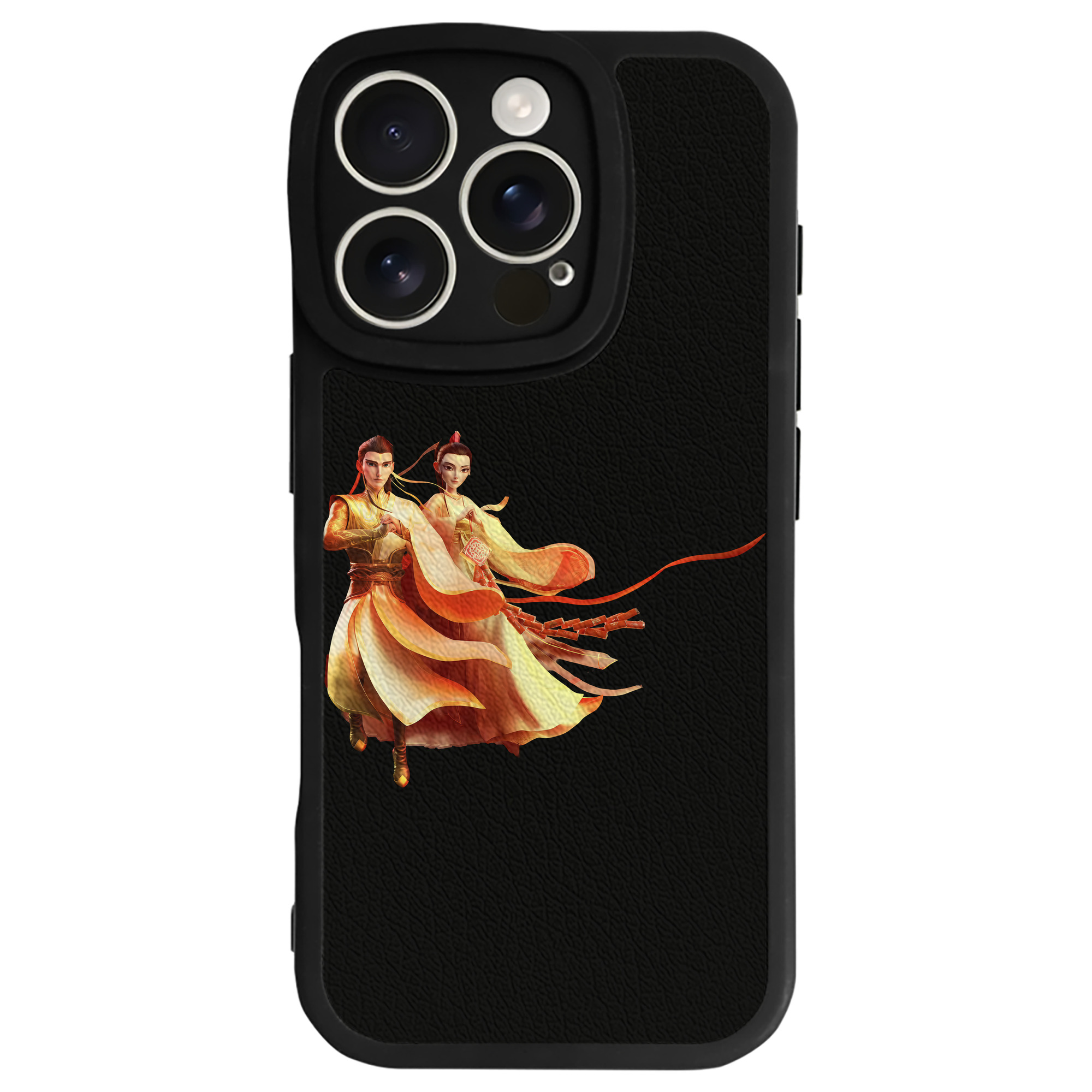 （画像用） Ne Zha 2 ナタ 魔童の大暴れ 【iPhone 16シリーズ対応】シリコンスマホケース（レザー調） 材質：シリコン
